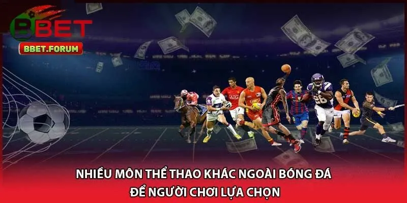 Nhiều môn thể thao cho người chơi lựa chọn